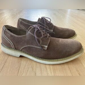 Florsheim Men’s Brown Suede Oxford Style Dress Shoes Eclectic Grandpa Minimalist